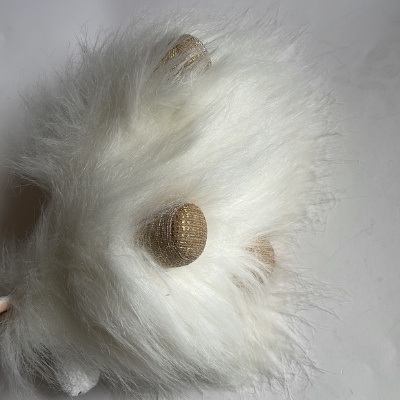 Aurora mountain goat long fur sequined horn plush stuffed animal toy - Picture 5 of 9